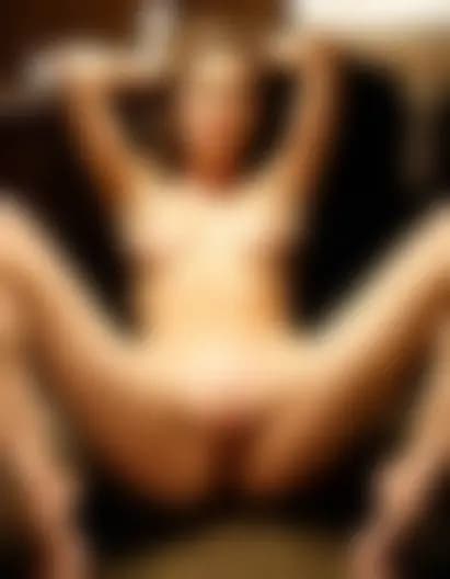 Olivia being kissed on the vulva in a dimly lit cafe restroom.