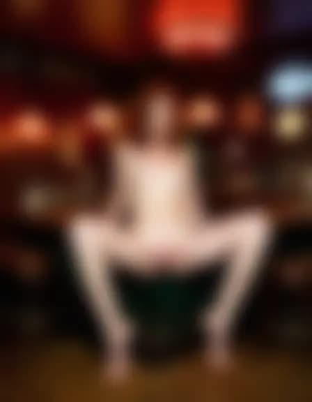 Evelyn being fingered in a smoky pub.