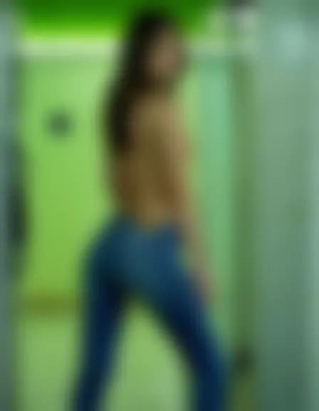 Avery in a small gas station restroom.