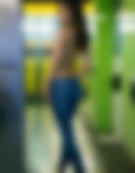 Avery in a small gas station restroom.